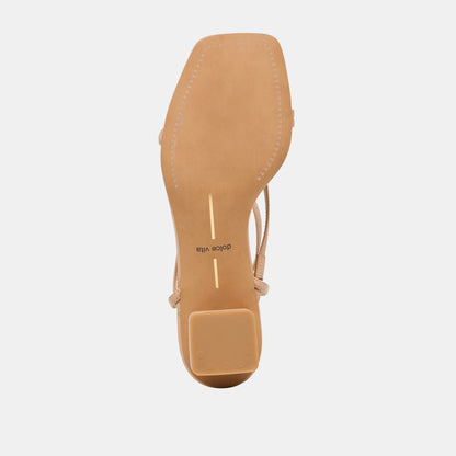 Karlos Wide Lt Tan Leather Sandals | Dolce Vita Trusted