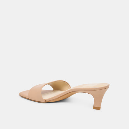 Rexa Wide Light Tan Leather Heels | Dolce Vita Popular