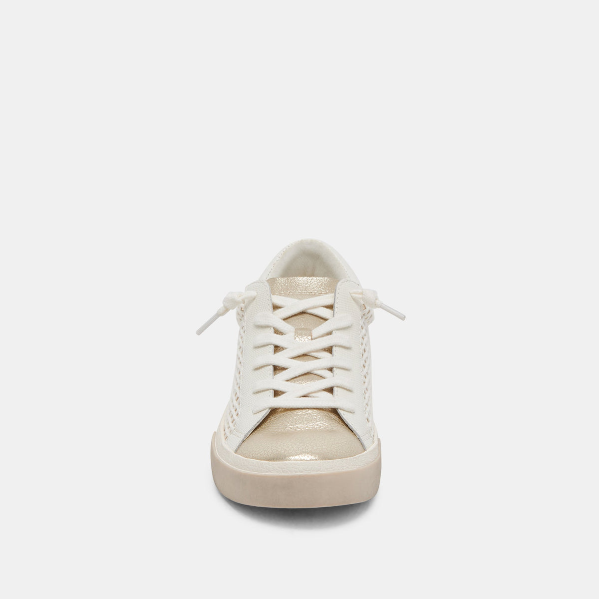 Zina Bone Gold Woven Wide Sneakers | Dolce Vita Customer Favorite
