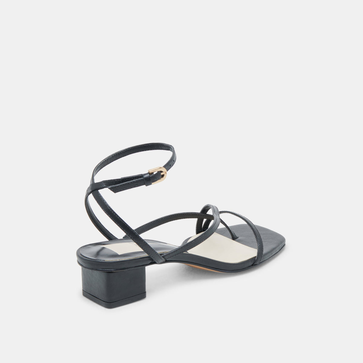 Karlos Wide Black Leather Sandals | Dolce Vita Deals