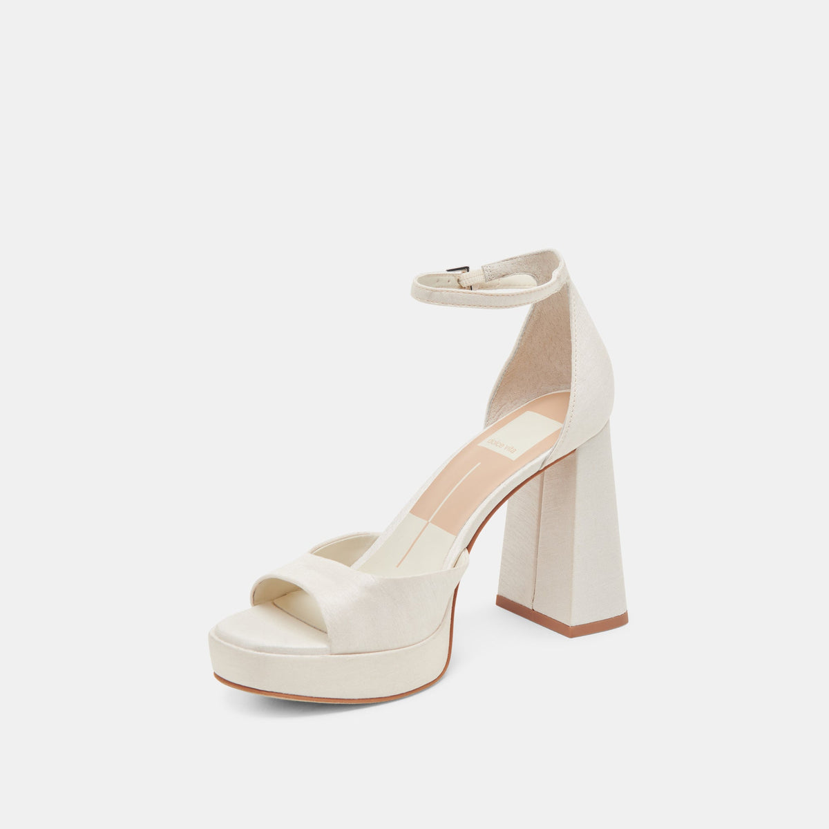PANDRO WIDE HEELS WHITE SATIN
 – Dolce Vita | Dolce Vita Special Offer