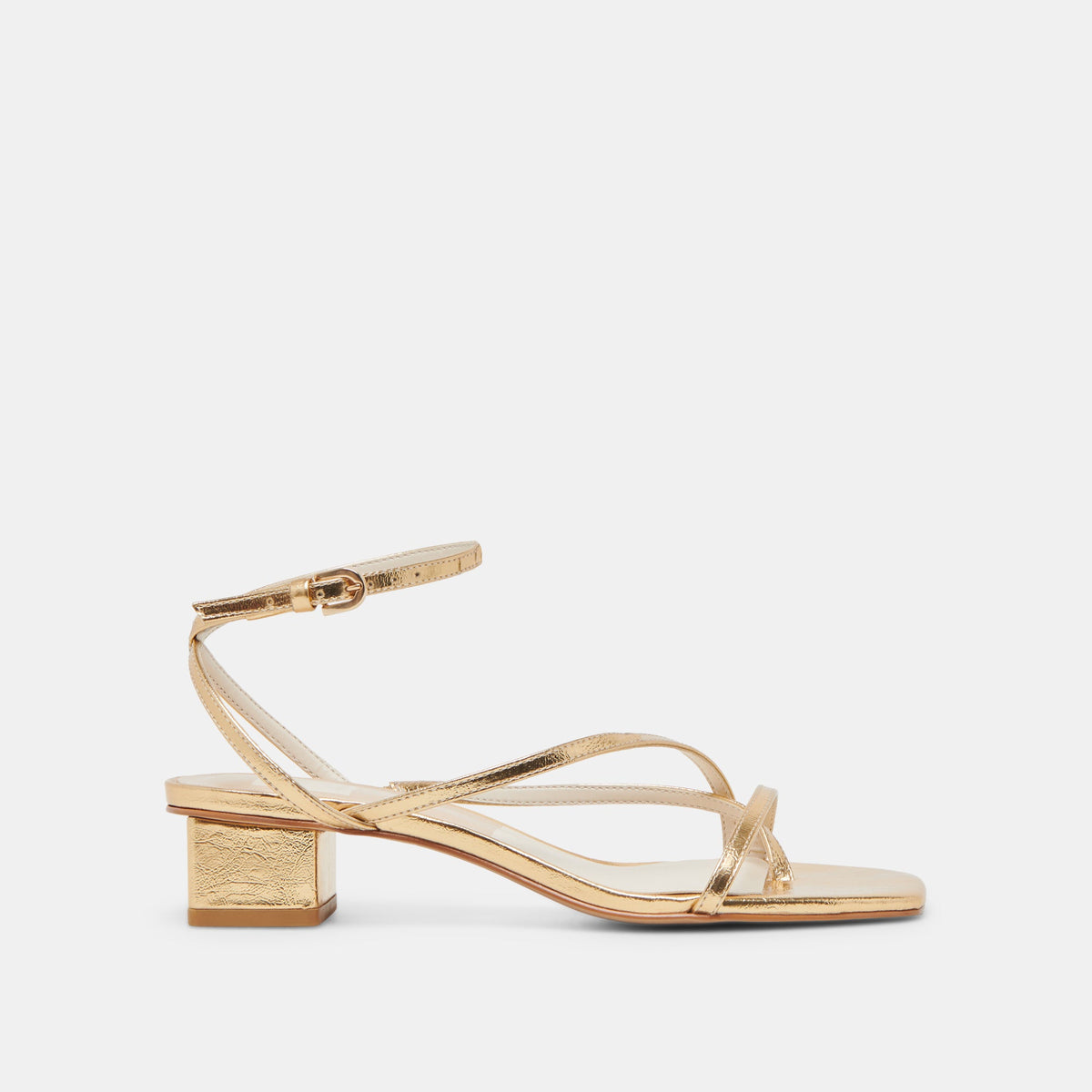 Karlos Wide Gold Metallic Stella Sandals | Dolce Vita Value