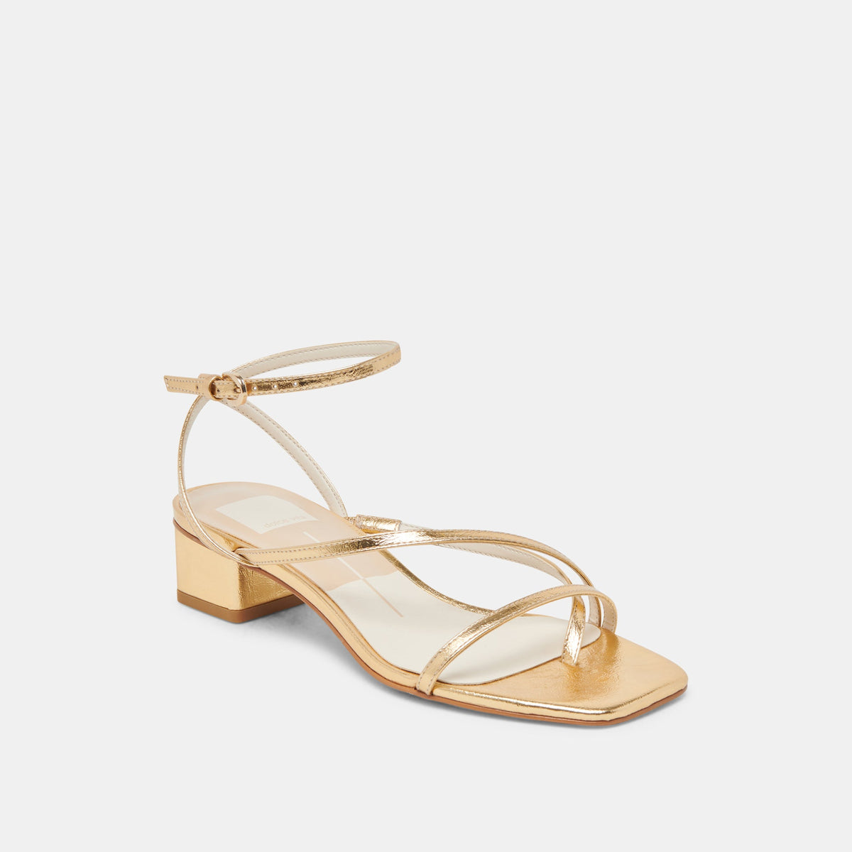 Karlos Wide Gold Metallic Stella Sandals | Dolce Vita Value