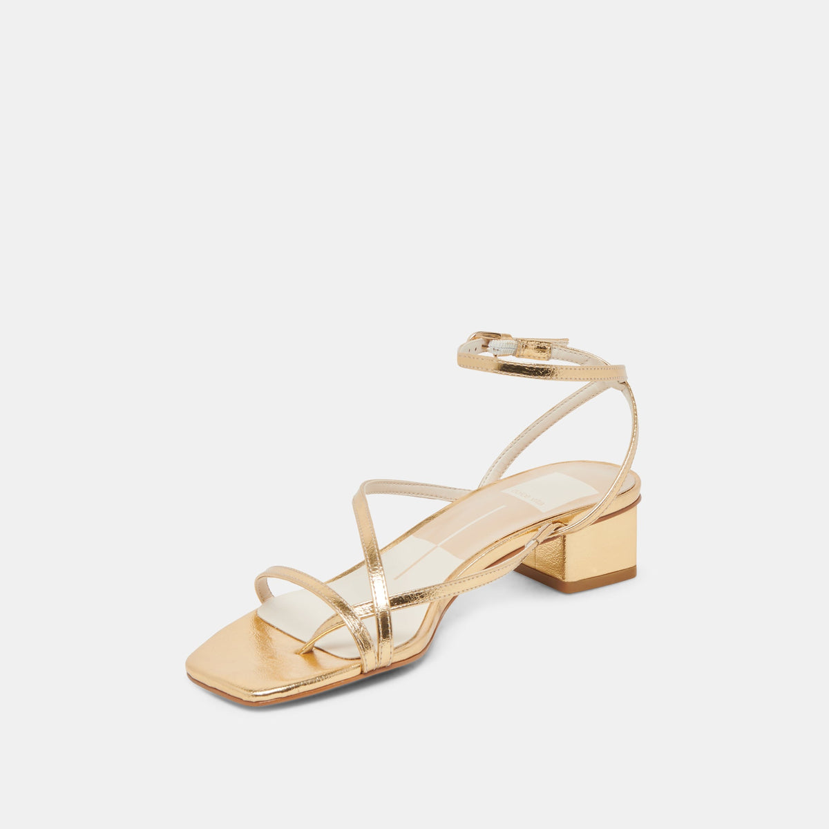 Karlos Wide Gold Metallic Stella Sandals | Dolce Vita Value