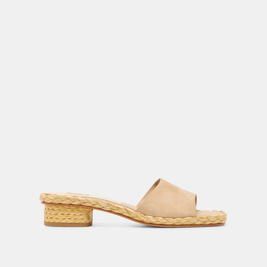 Dixi Wide Camel Suede Sandals | Dolce Vita Discount