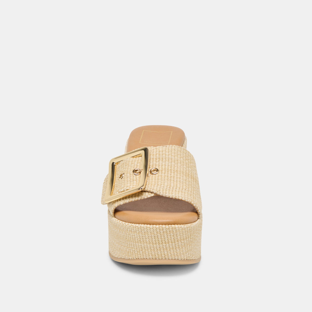 Jilian Wide Lt Natural Raffia Wedges | Dolce Vita Value