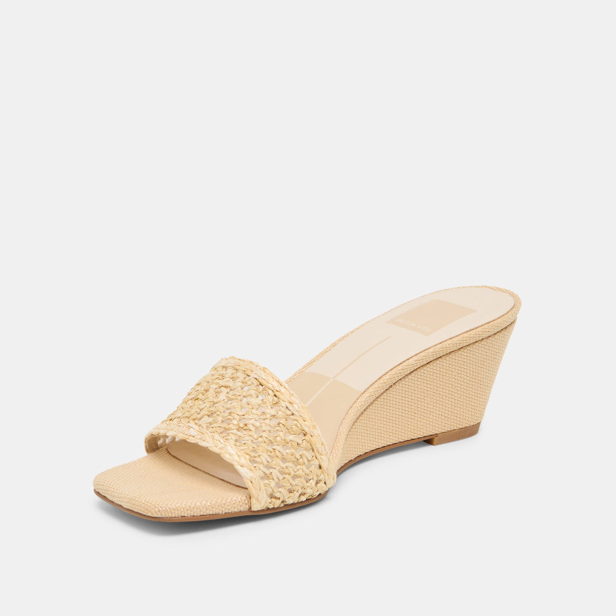 Qaily Wide Lt Natural Raffia Wedges | Dolce Vita Best Price