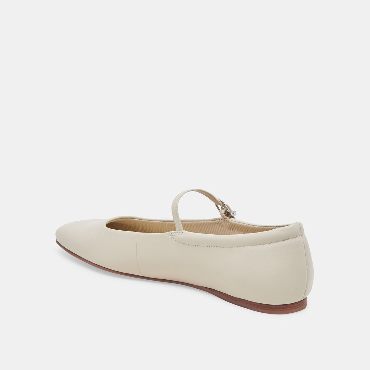 Reyes Wide Ballet Flats Ivory Leather | Ivory Ballet Flats
 – Dolce Vita | Dolce Vita Recommended