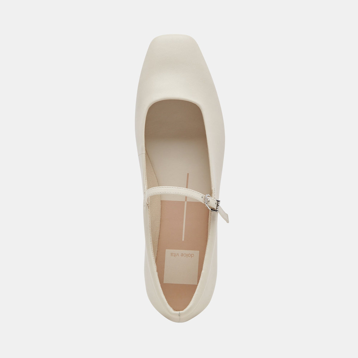 Reyes Wide Ballet Flats Ivory Leather | Ivory Ballet Flats
 – Dolce Vita | Dolce Vita Recommended