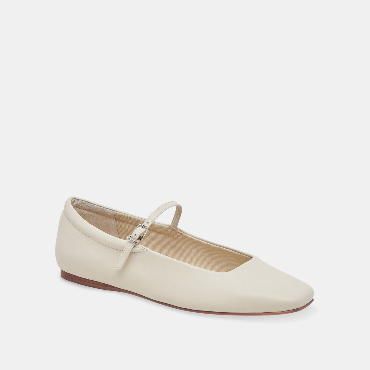 Reyes Wide Ballet Flats Ivory Leather | Ivory Ballet Flats
 – Dolce Vita | Dolce Vita Recommended
