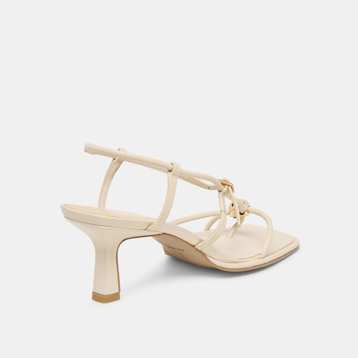 Manji Wide Creme Leather Heels | Dolce Vita Signature