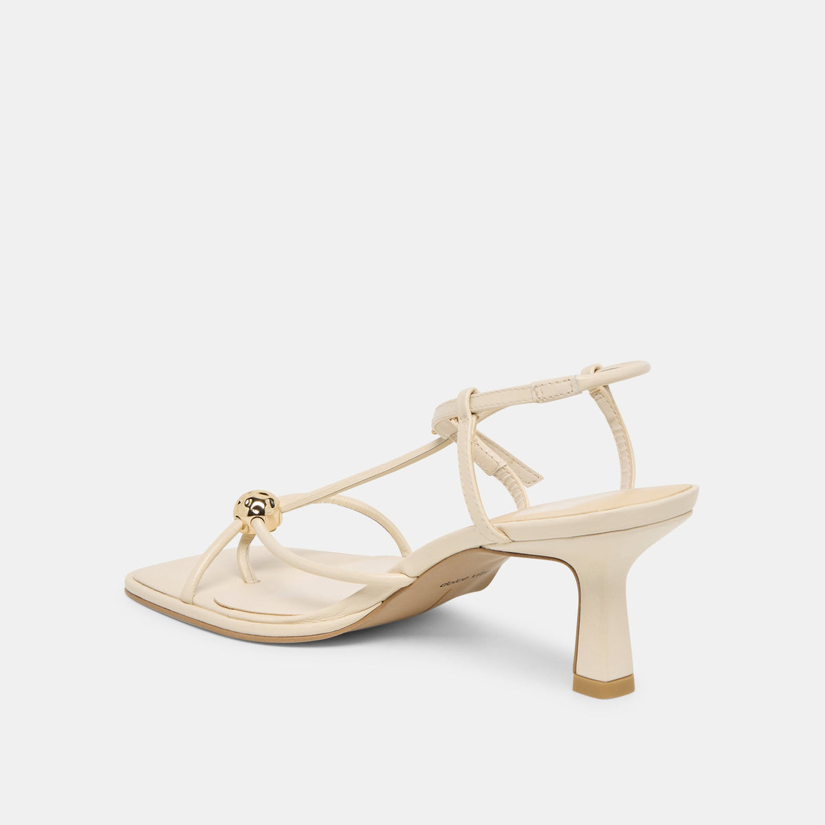 Manji Wide Creme Leather Heels | Dolce Vita Signature