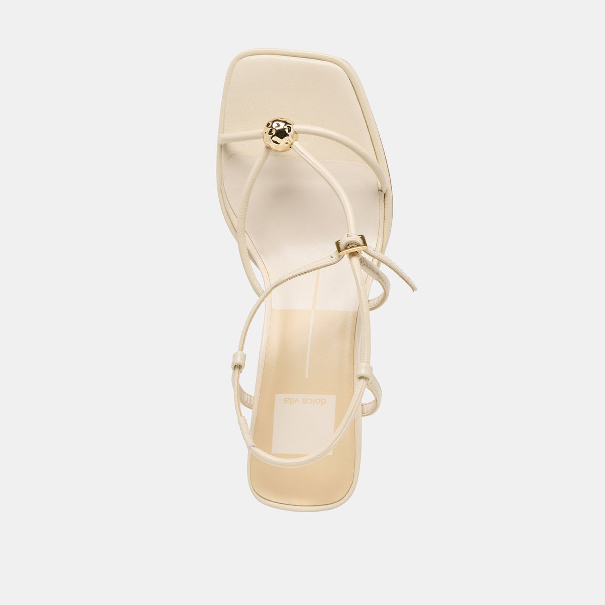 Manji Wide Creme Leather Heels | Dolce Vita Signature