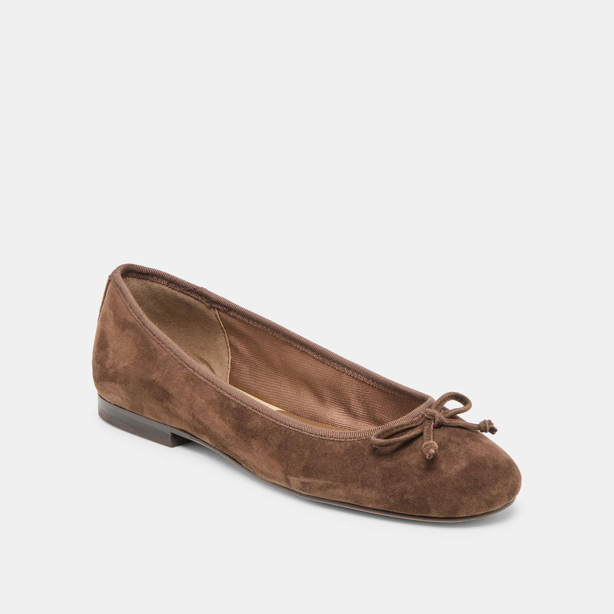 Ritla Wide Dk Brown Suede Ballet Flats | Dolce Vita Best Price