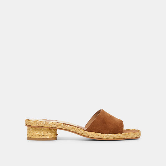 Dixi Wide Brown Suede Sandals | Dolce Vita Hot Sale