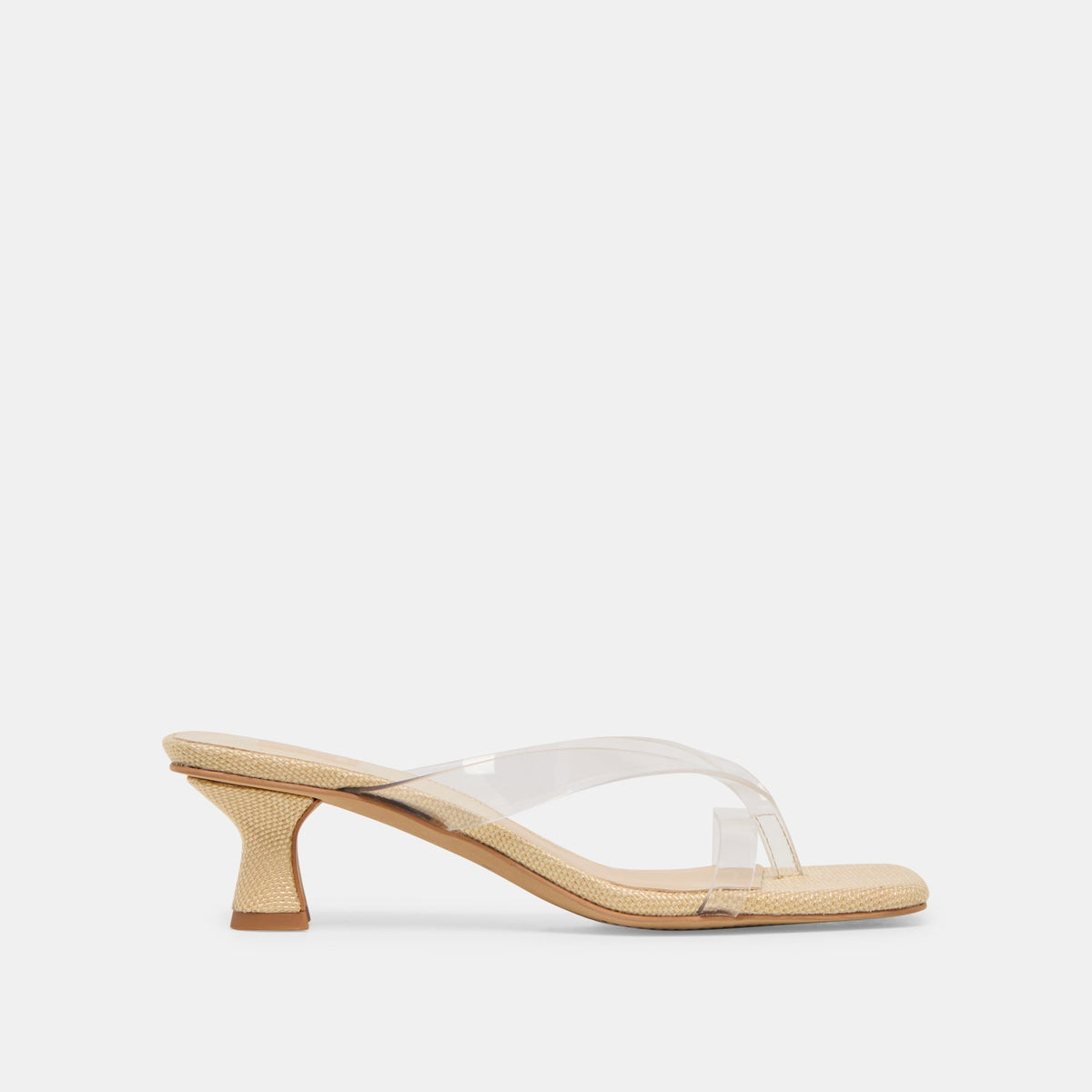 Brevel Vinyl Wide Crystal Jelly Heels | Dolce Vita Quality