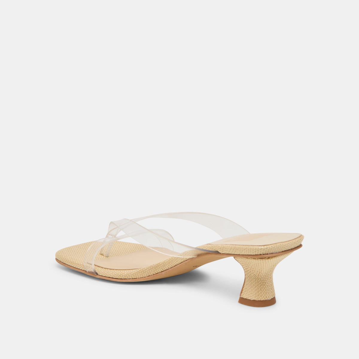 Brevel Vinyl Wide Crystal Jelly Heels | Dolce Vita Quality