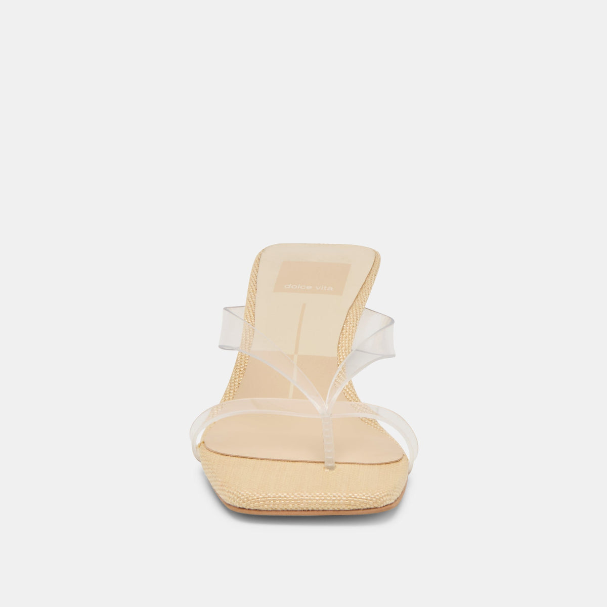 Brevel Vinyl Wide Crystal Jelly Heels | Dolce Vita Quality