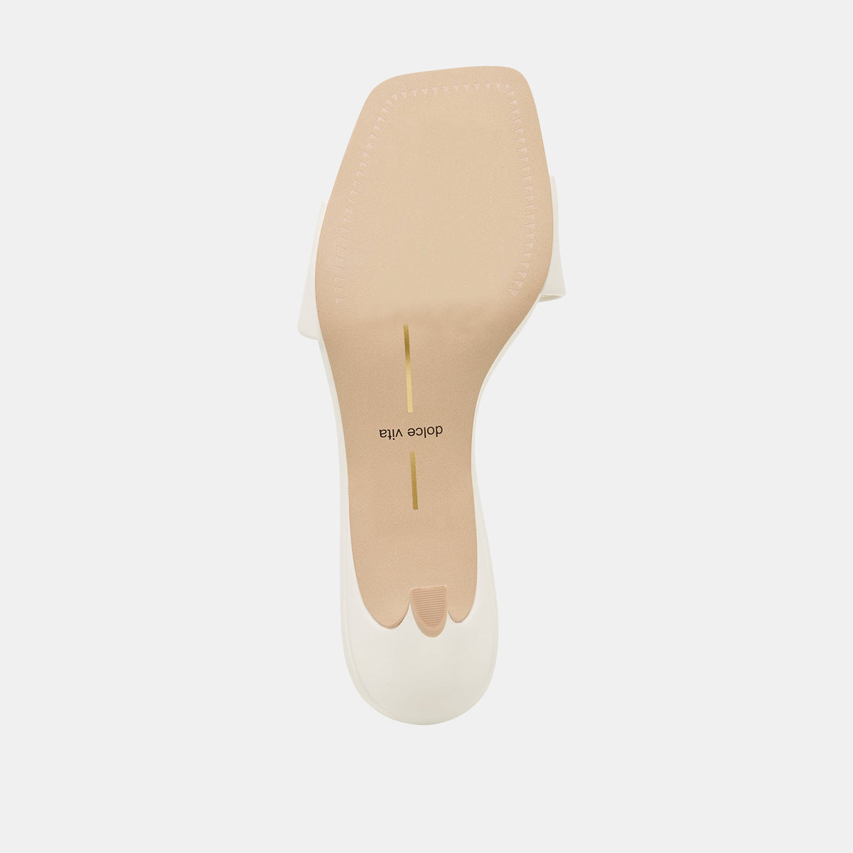 Rexa Wide True White Leather Heels | Dolce Vita Popular