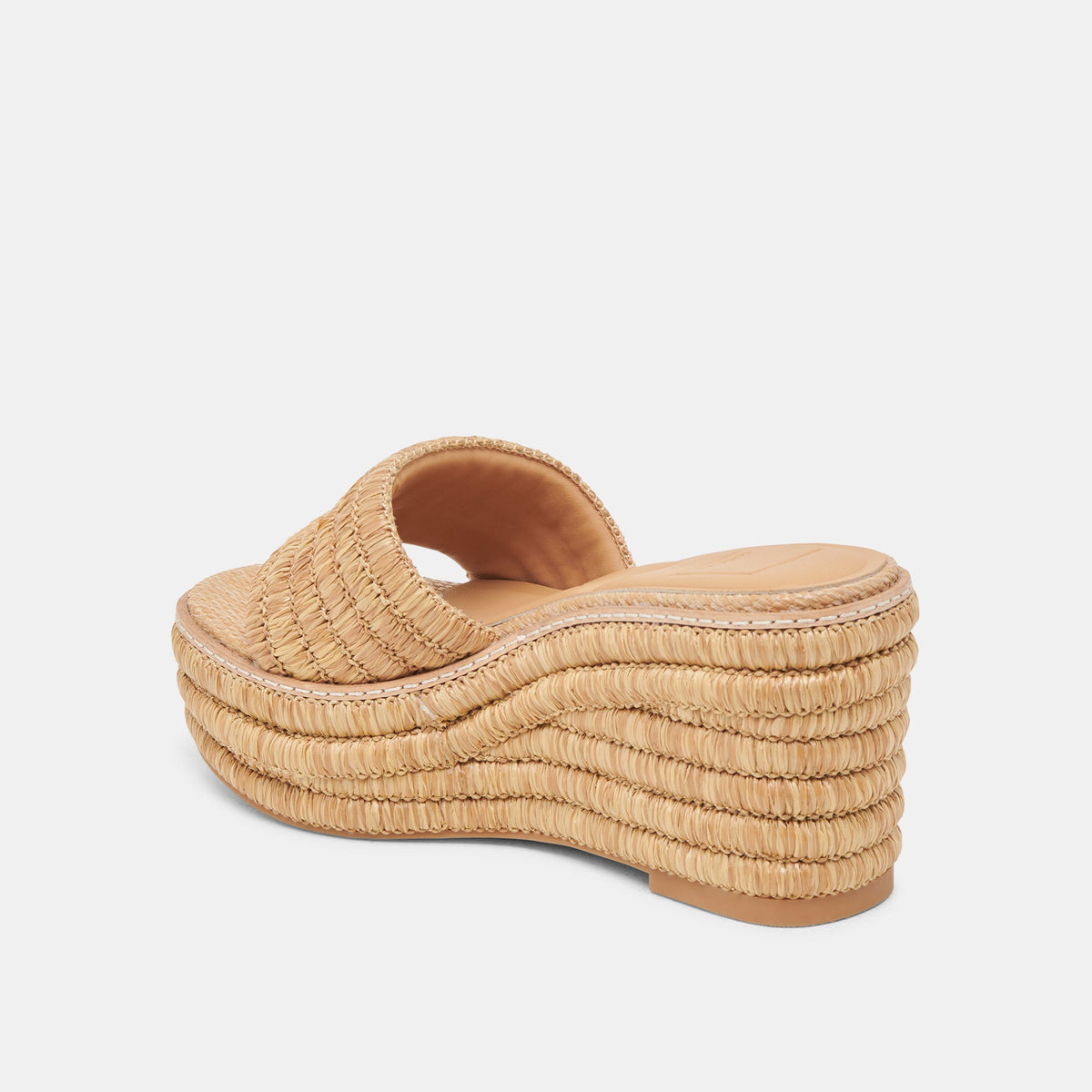 Throne Wide Lt Natural Raffia Wedges | Dolce Vita Hot Sale
