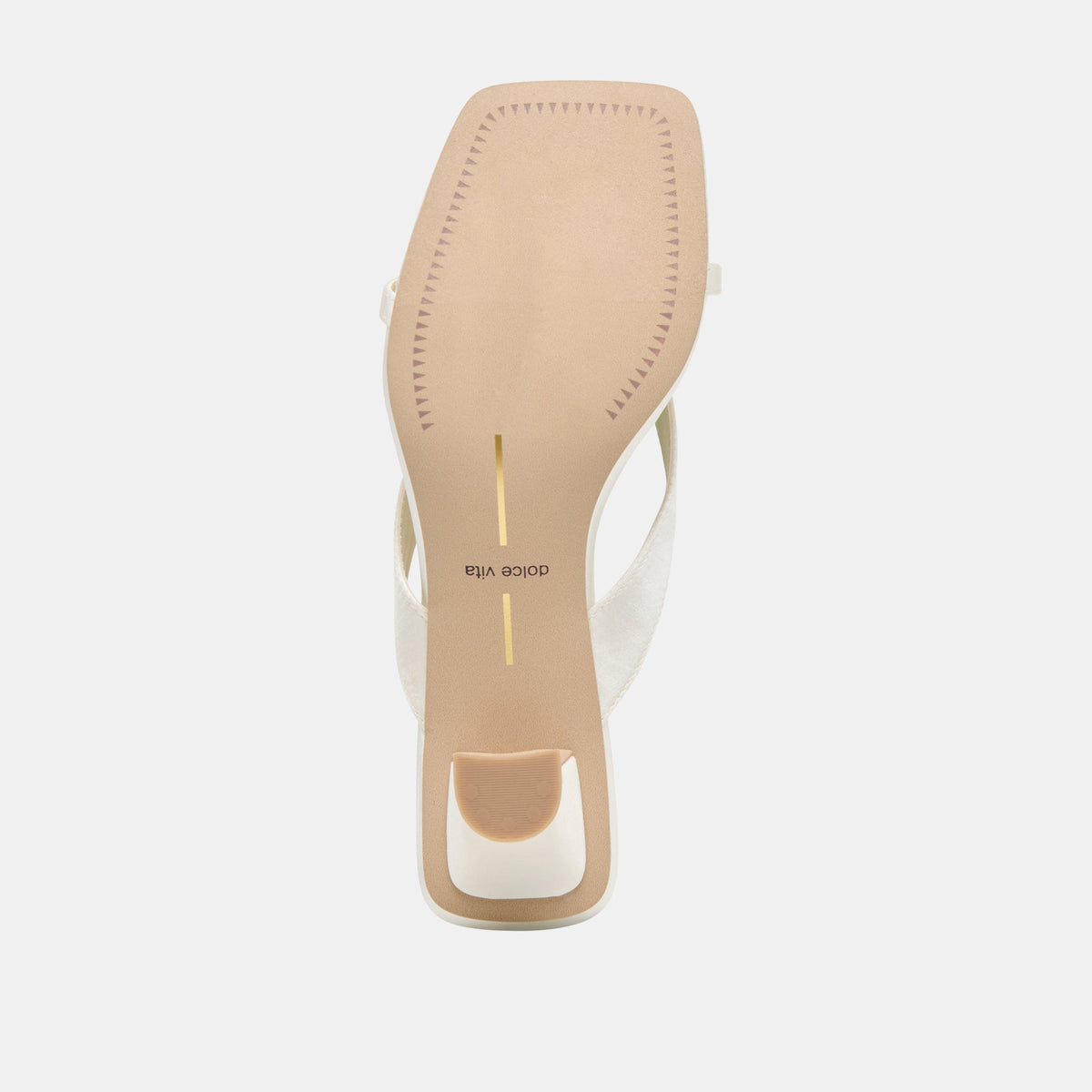 Brevel Wide True White Satin Heels | Dolce Vita Latest