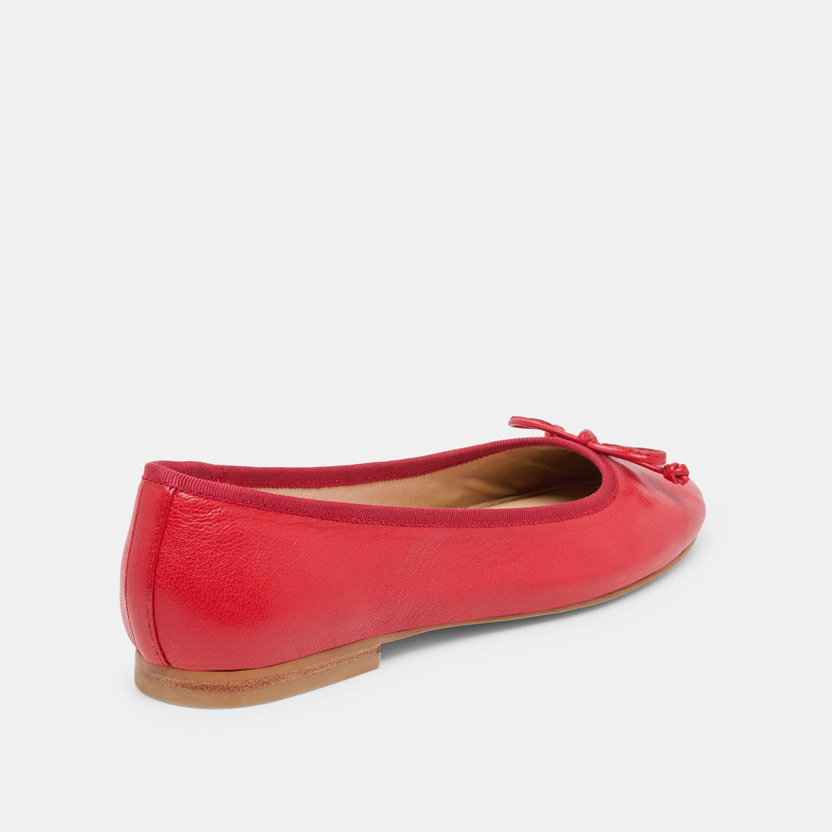 Ritla Wide Cherry Leather Ballet Flats | Dolce Vita Popular