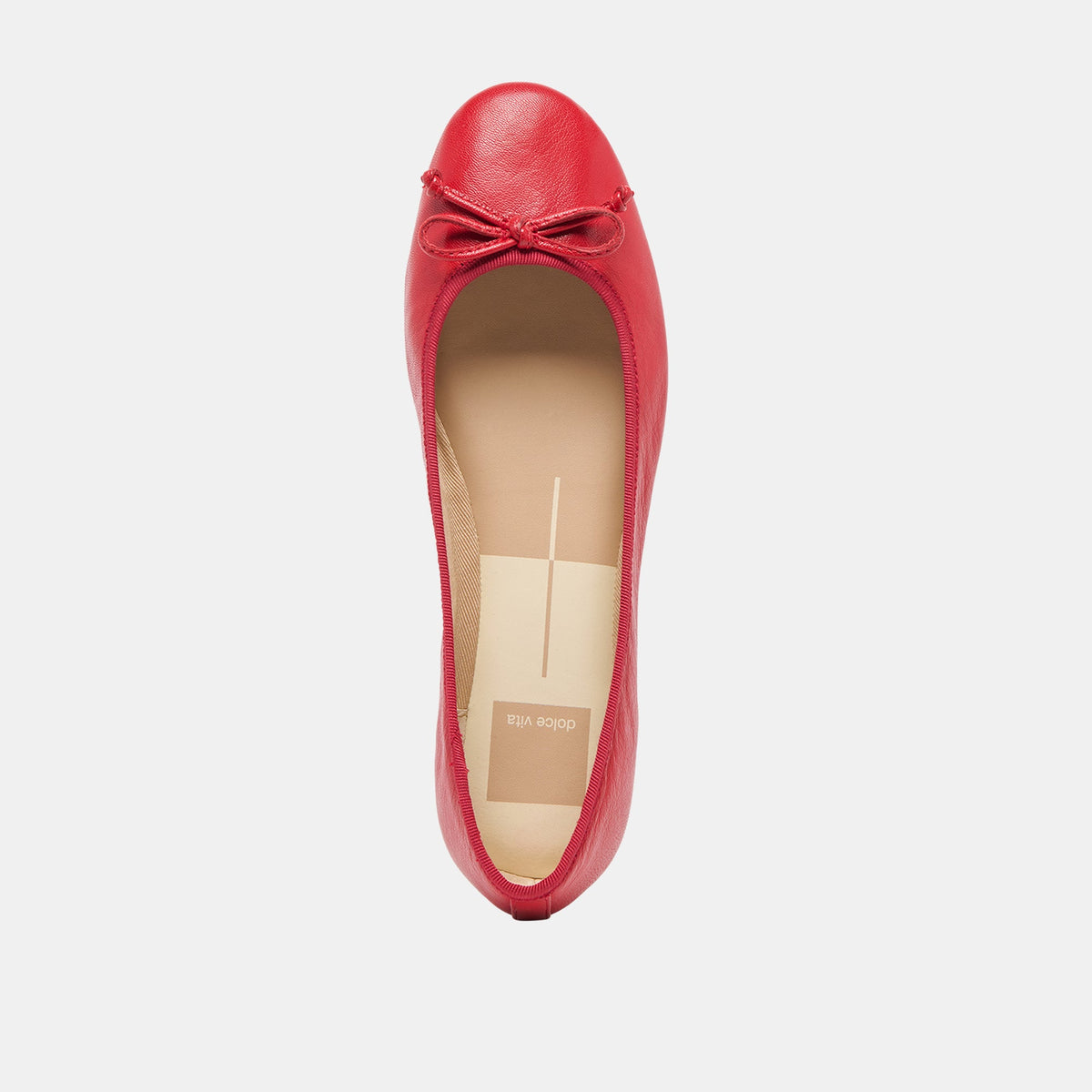 Ritla Wide Cherry Leather Ballet Flats | Dolce Vita Popular