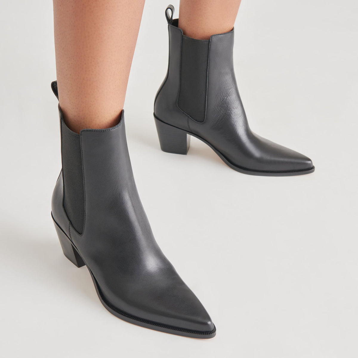 SHADIE H2O WIDE BOOTIES BLACK LEATHER
 – Dolce Vita | Dolce Vita Best Price