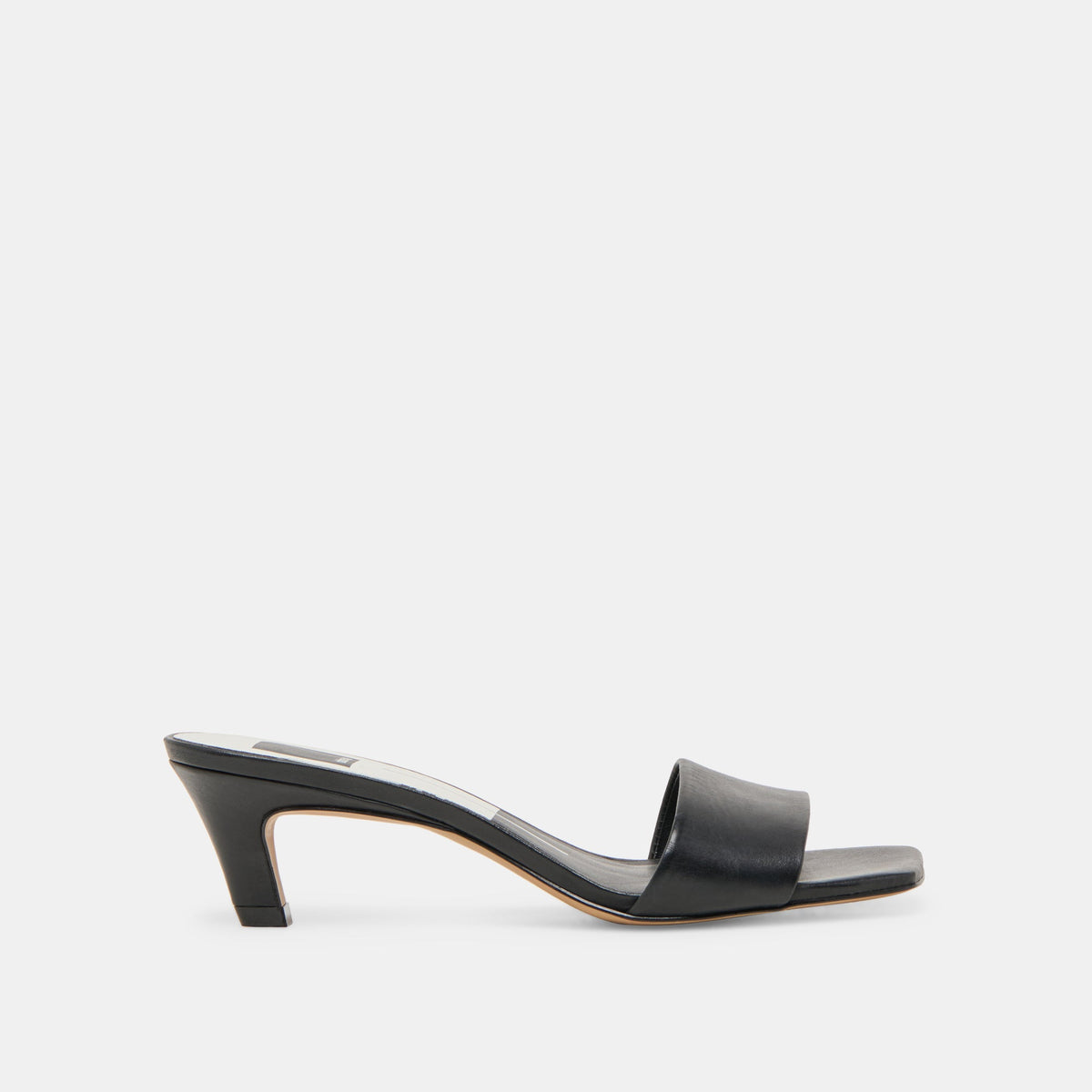 Rexa Wide Black Leather Heels | Dolce Vita Quality