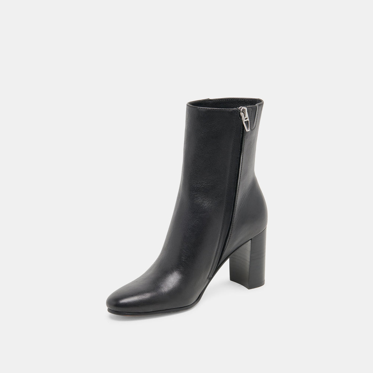 Suzy Wide Black Leather Booties | Dolce Vita Featured
