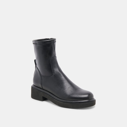 Simaya H2O Wide Black Leather Boots | Dolce Vita Great Value