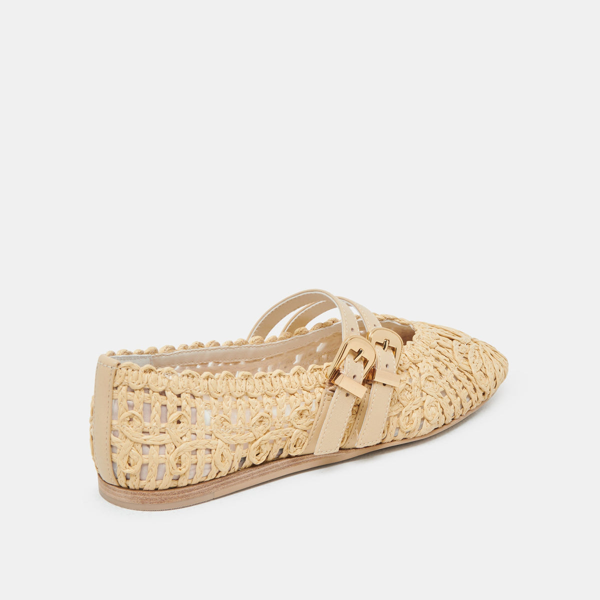 BAYLEE SUNFLOWER WIDE BALLET FLATS LT NATURAL MACRAME
 – Dolce Vita | Dolce Vita Top Pick