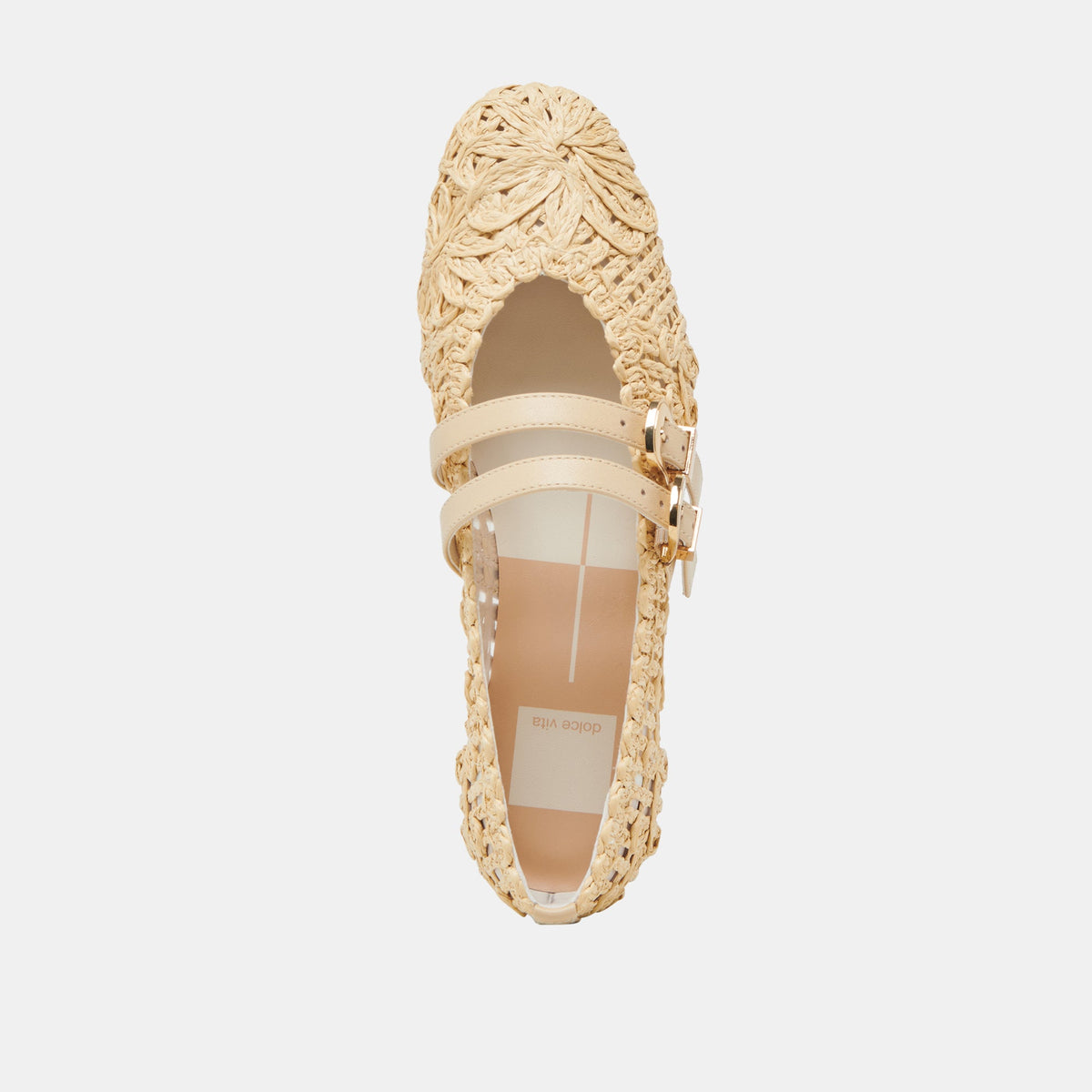 BAYLEE SUNFLOWER WIDE BALLET FLATS LT NATURAL MACRAME
 – Dolce Vita | Dolce Vita Top Pick