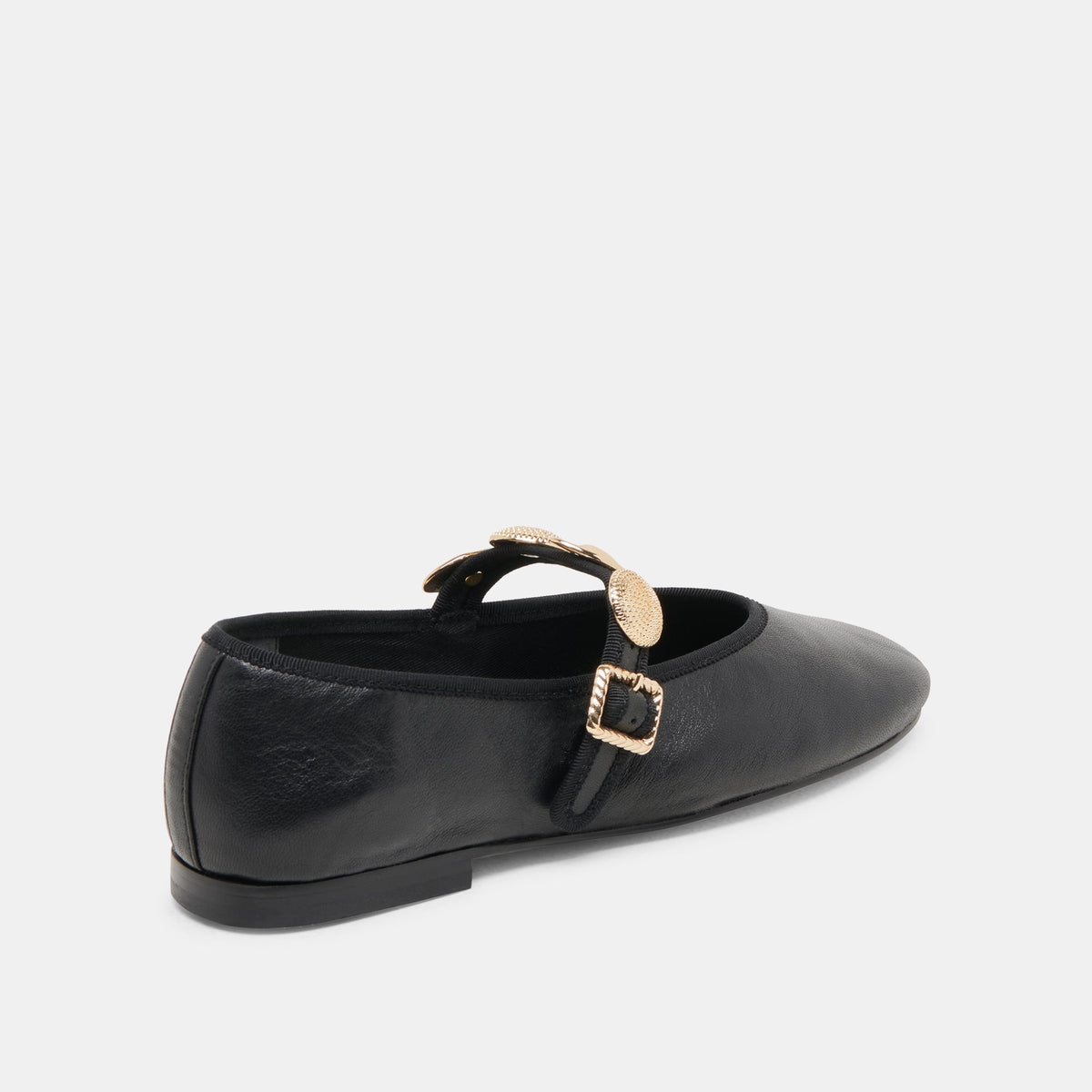 Relan Wide Black Leather Ballet Flats | Dolce Vita Hot Sale