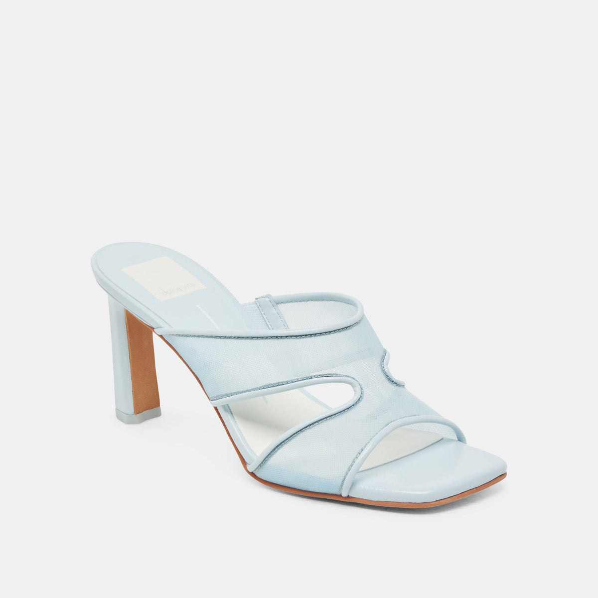 Gitel Wide Ice Blue Mesh Heels | Dolce Vita Everyday