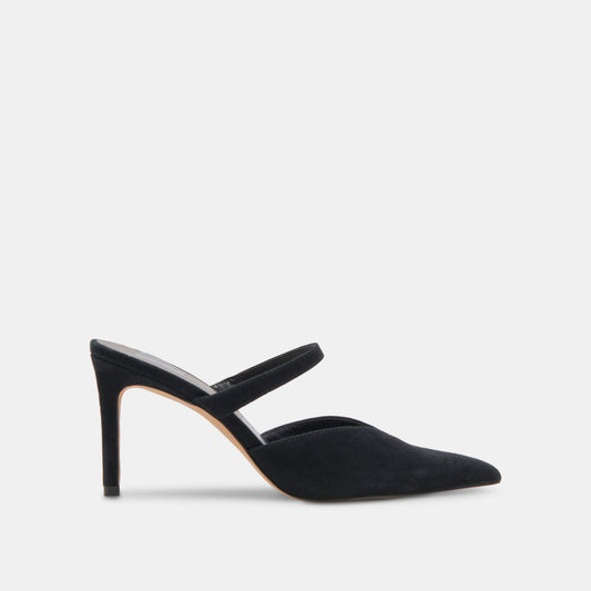 KANIKA WIDE HEELS ONYX SUEDE
 – Dolce Vita | Dolce Vita Smart Buy