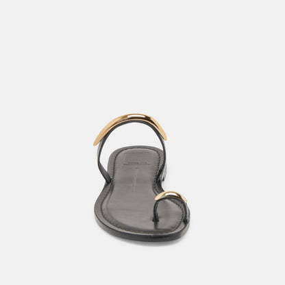 WINK WIDE SANDALS BLACK LEATHER
 – Dolce Vita | Dolce Vita Featured