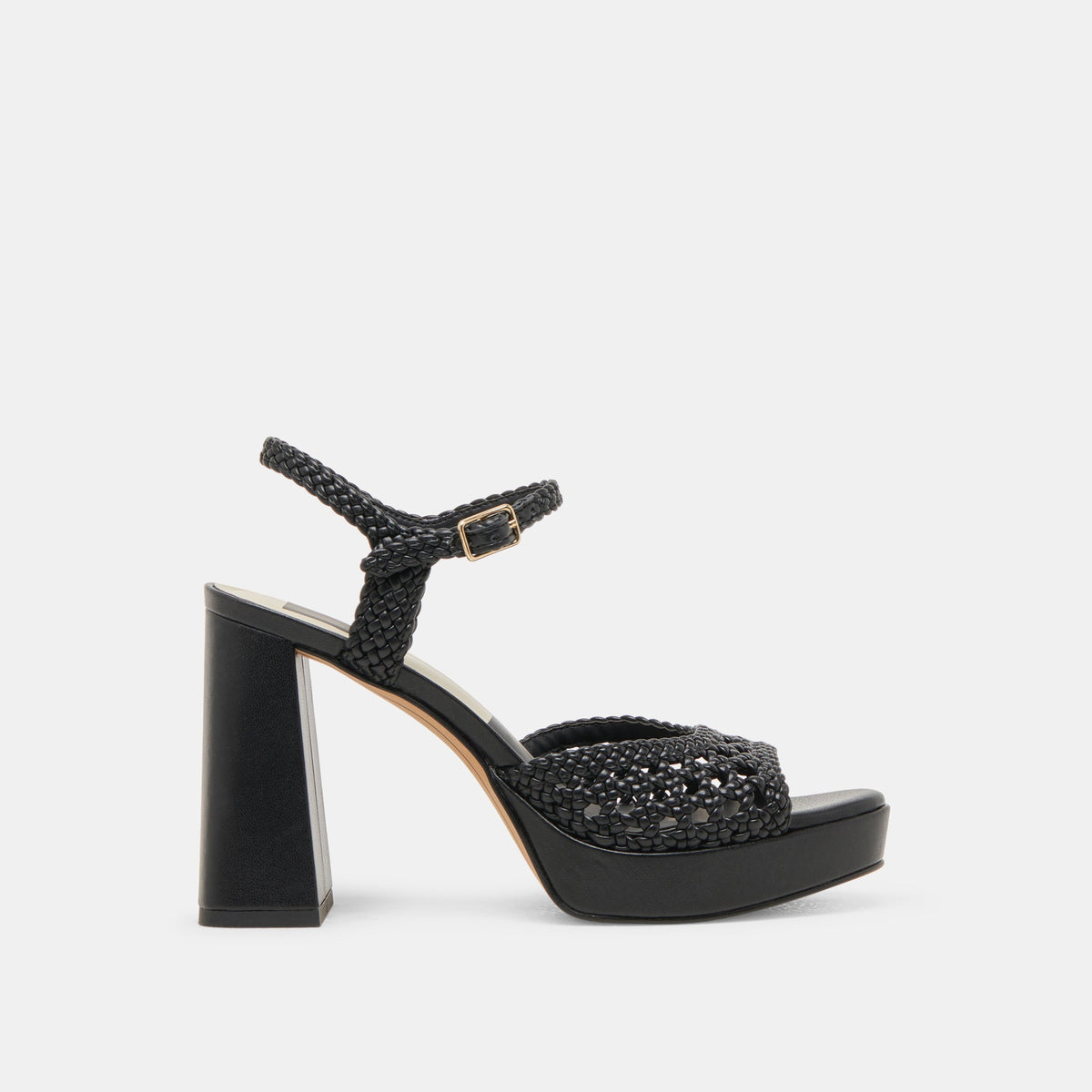 PEYTEN WIDE HEELS BLACK WOVEN STELLA
 – Dolce Vita | Dolce Vita Latest