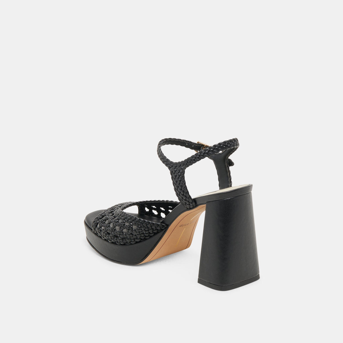 PEYTEN WIDE HEELS BLACK WOVEN STELLA
 – Dolce Vita | Dolce Vita Latest