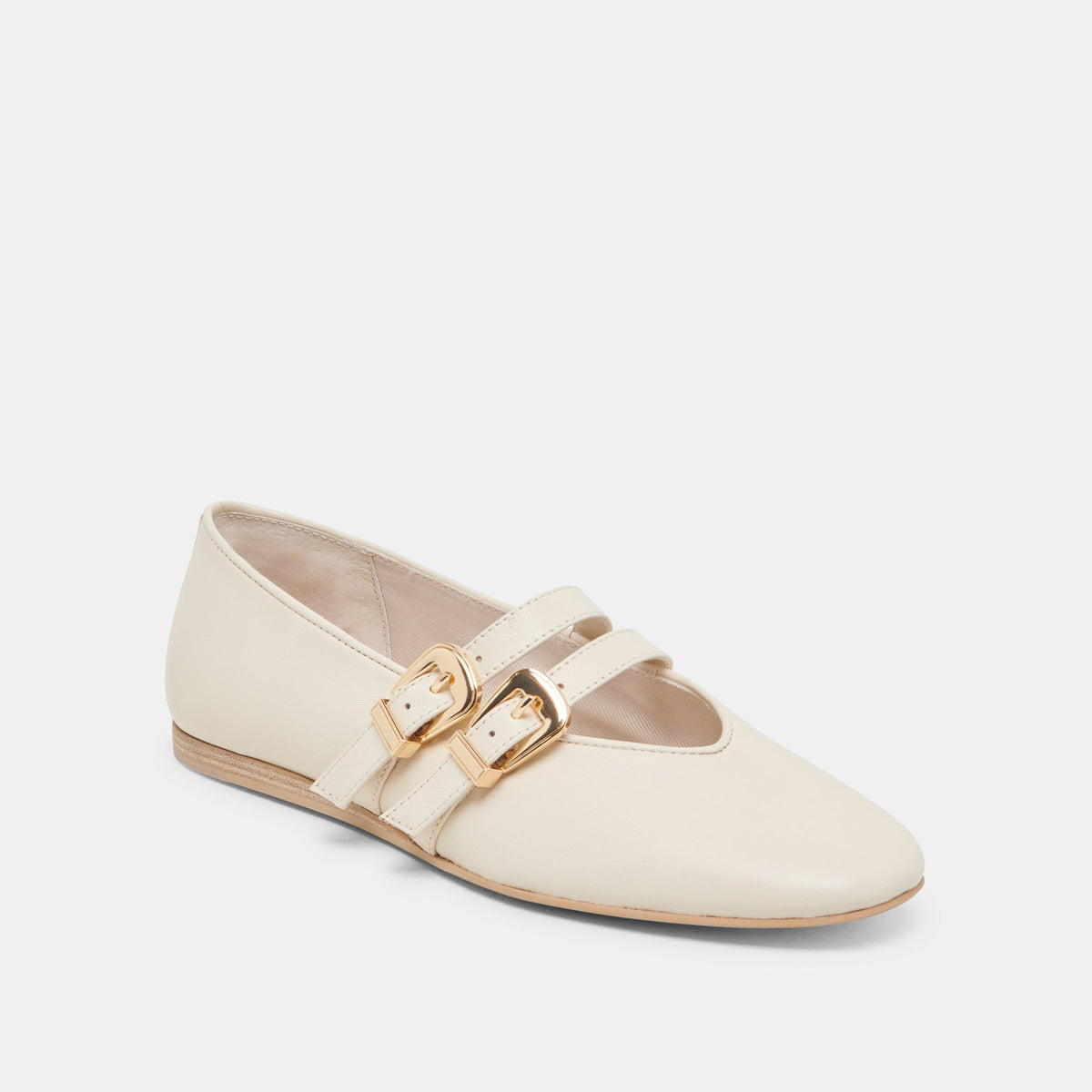 BAYLEE WIDE BALLET FLATS IVORY LEATHER
 – Dolce Vita | Dolce Vita Classic