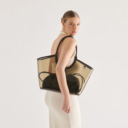 GISELLE Smoke Jelly Tote Shoulder Bag | Dolce Vita Featured