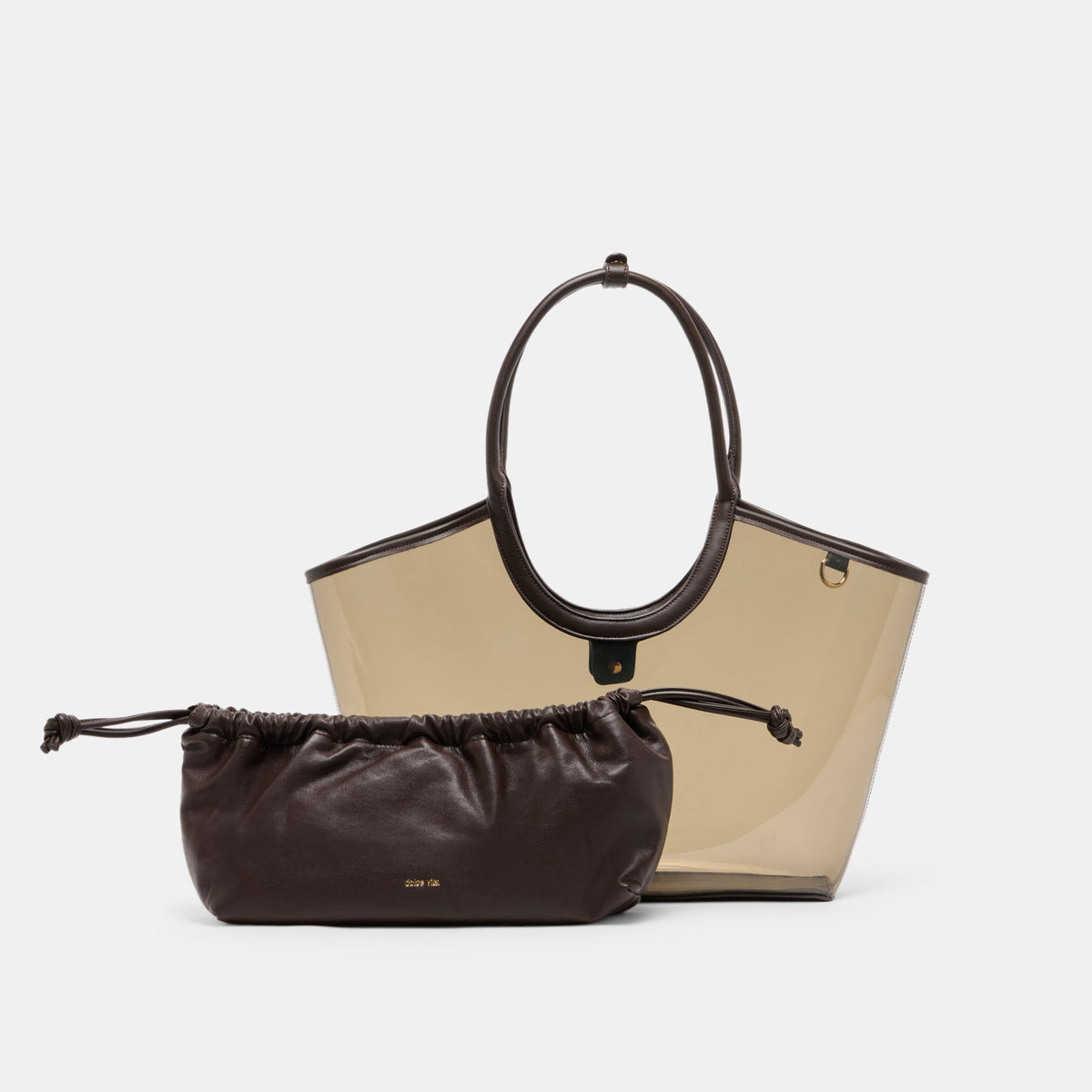 GISELLE Smoke Jelly Tote Shoulder Bag | Dolce Vita Featured