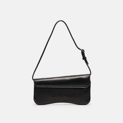 Azura Black Leather Shoulder Bag | Dolce Vita Quality