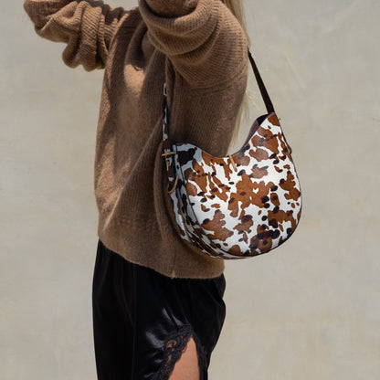 Bree Cocoa Calf Hair Shoulder Bag | Dolce Vita Best Price