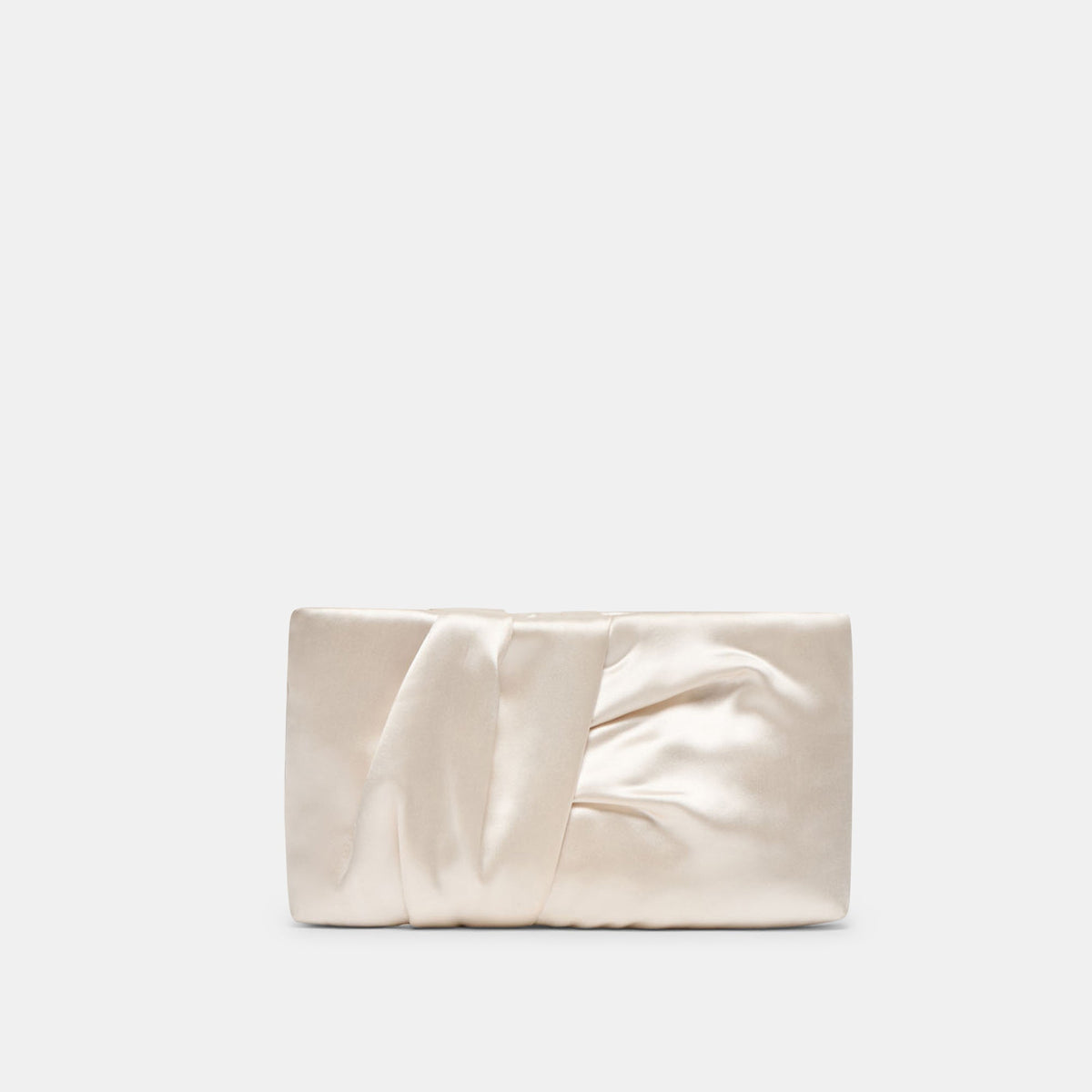 Rozey White Satin Clutch | Dolce Vita New
