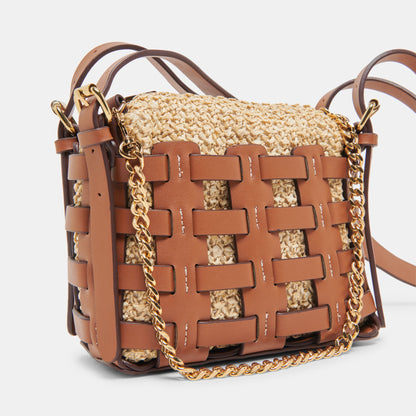 CASSIS CROSSBODY SADDLE NATURAL RAFFIA
 – Dolce Vita | Dolce Vita Great Value