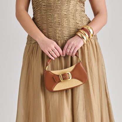 Nuala Raffia Saddle Stella Handbag | Dolce Vita Trusted