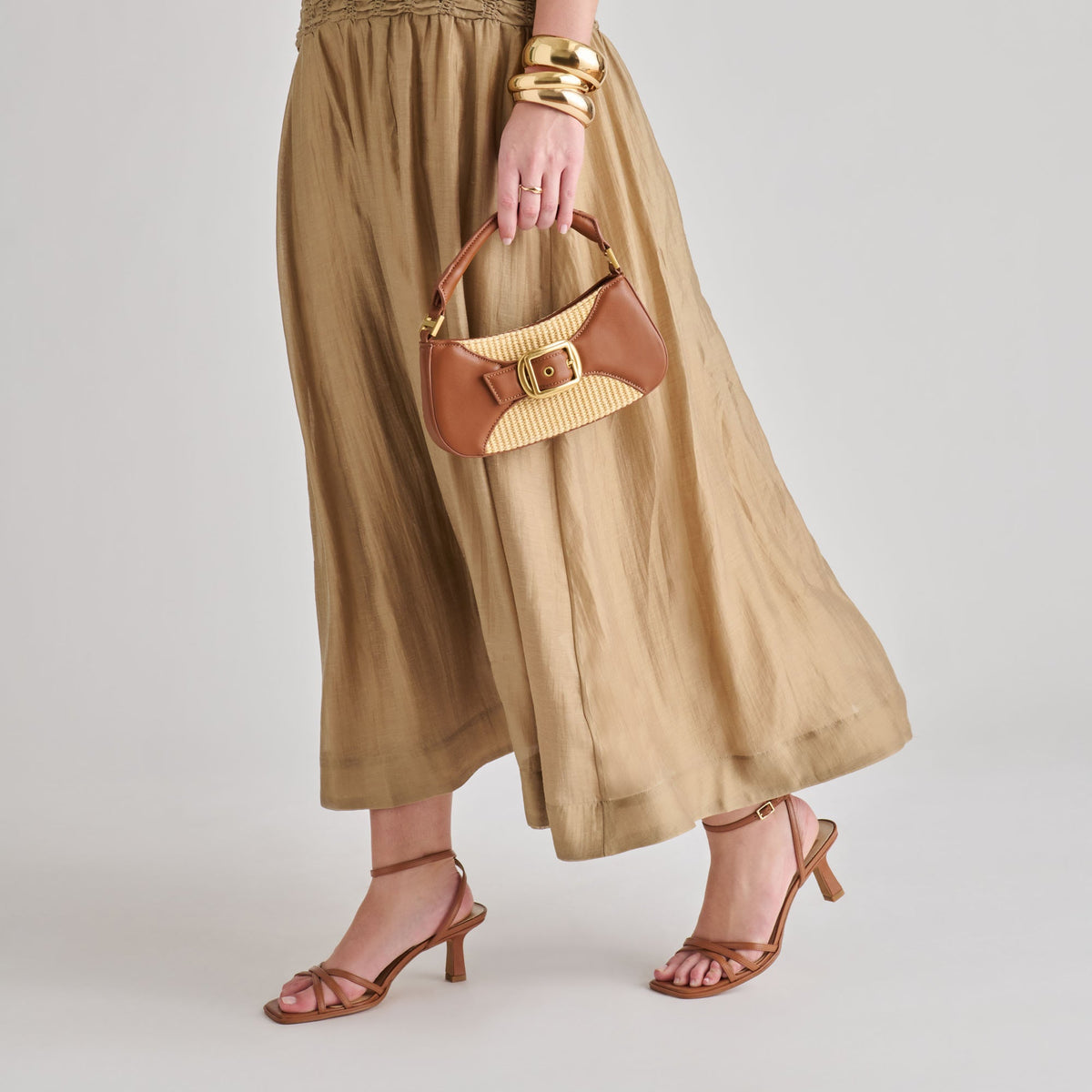 Nuala Raffia Saddle Stella Handbag | Dolce Vita Trusted