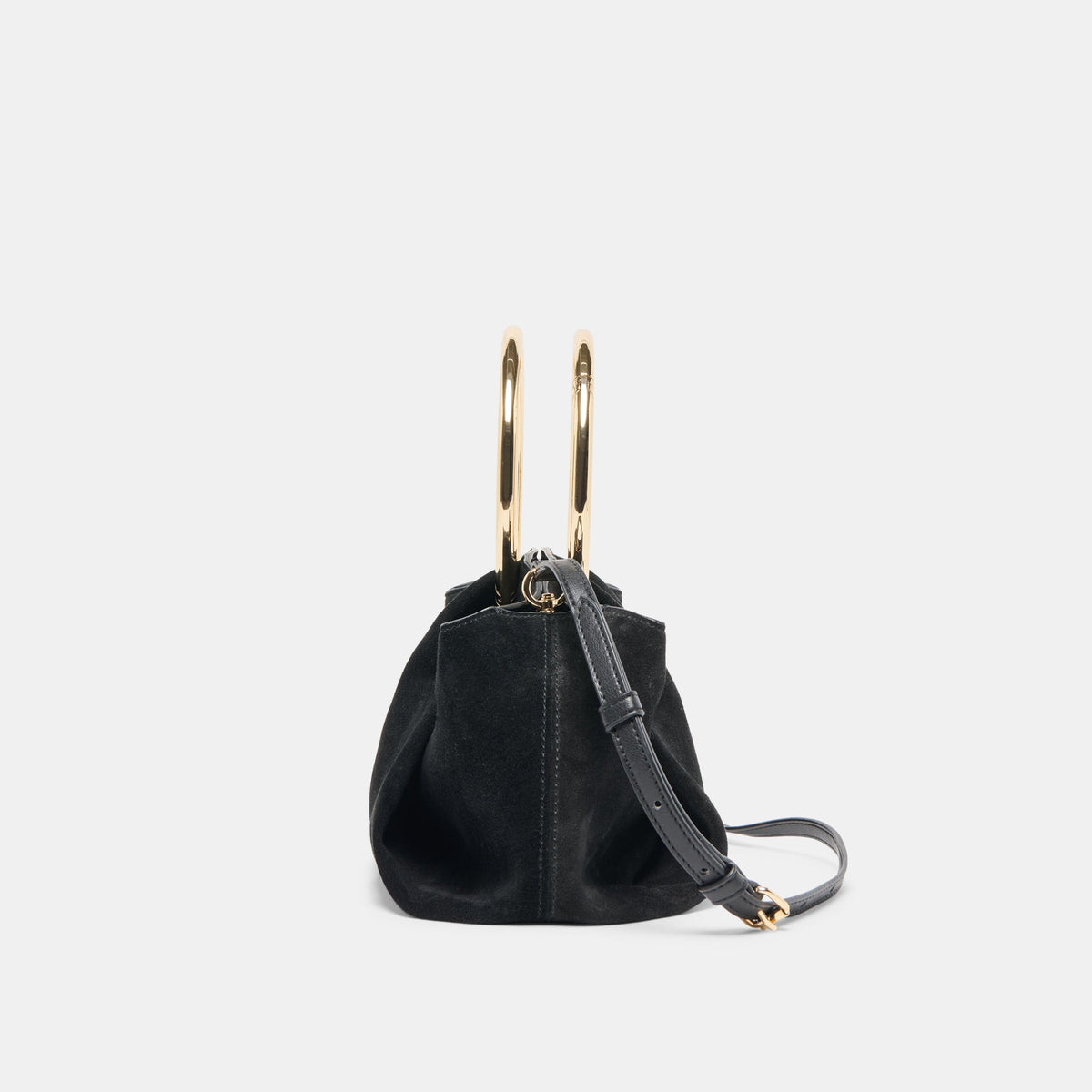 Channing Black Suede Handbag | Dolce Vita Value