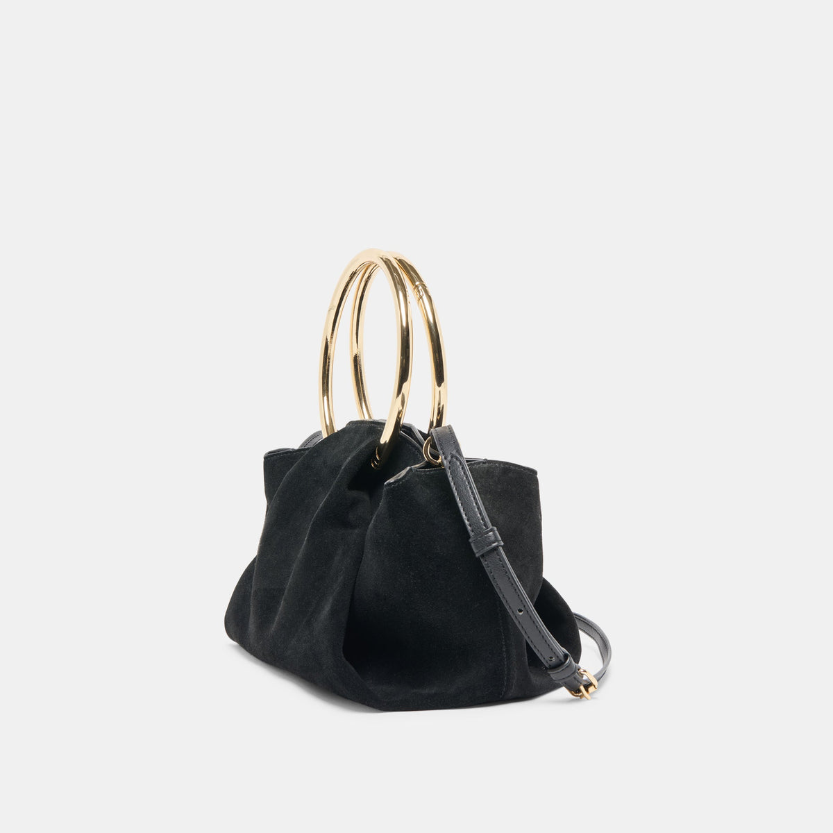 Channing Black Suede Handbag | Dolce Vita Value
